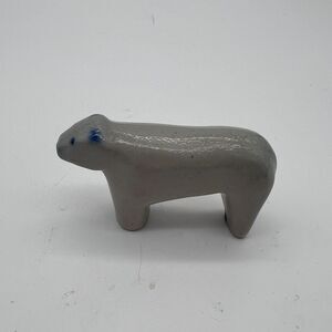 Eldreth Pottery Salt Glaze Noah's Ark BearFigurine